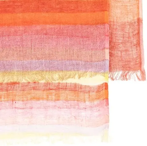 Paul Smith PS WOMEN SCARF HAND PNT STRP, Red, One Size - Image 2