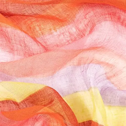 Paul Smith PS WOMEN SCARF HAND PNT STRP, Red, One Size - Image 4