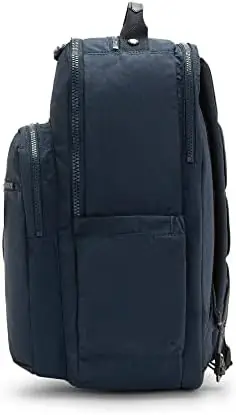 Kipling Women's Seoul Extra Large 17” Laptop Backpack, Durable, Roomy with Padded Shoulder Straps, Bag, True Blue Tonal 2, 13.5" L x 18.25" H x 7.75" D - Image 4