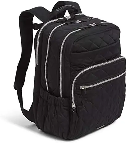 Vera Bradley Women's Performance Twill XL Campus Backpack, Black, One Size - Image 4