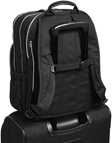 Vera Bradley Women's Performance Twill XL Campus Backpack, Black, One Size - Image 3