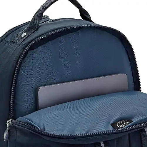 Kipling Women's Seoul Extra Large 17” Laptop Backpack, Durable, Roomy with Padded Shoulder Straps, Bag, True Blue Tonal 2, 13.5" L x 18.25" H x 7.75" D - Image 8