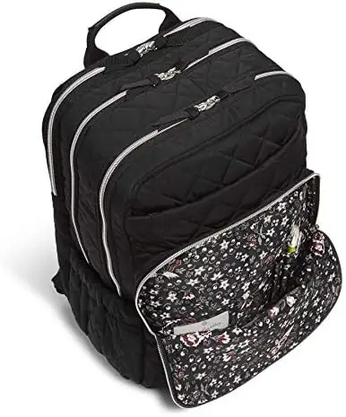 Vera Bradley Women's Performance Twill XL Campus Backpack, Black, One Size - Image 2