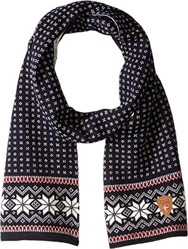 Dale of Norway Garmisch Unisex Scarf - 100% Merino Wool Scarf - Winter Scarf for Men - Women's Scarves - Unisex Wool Scarf