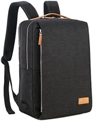 Nordace Siena Smart Backpack with USB Charging - 15.6 Inch Laptop Backpack, 19L Daily Backpack for Travel, Everyday, or Work (Black)